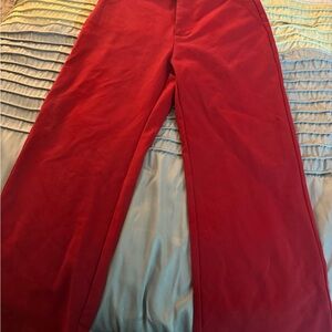 Show Me Your MuMu Red Wide-Leg Pants
